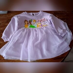 Disney Princess Baby Girls Tutu Dress with Diaper Cover and Headband Size 12M
